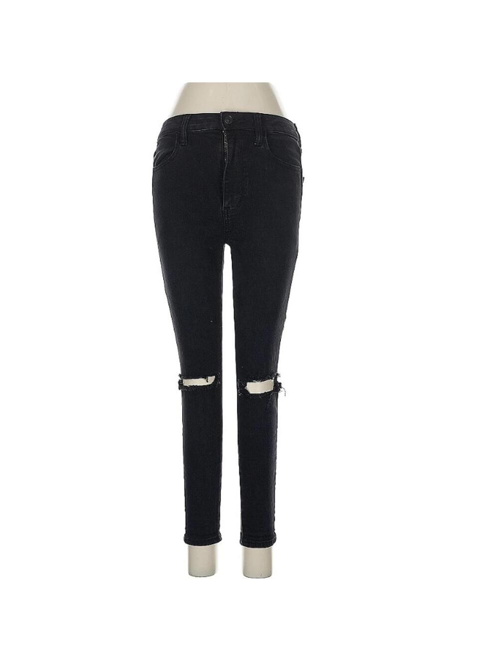 American Eagle Outfitters Black Skinny Leg Cut Jeans Size 6